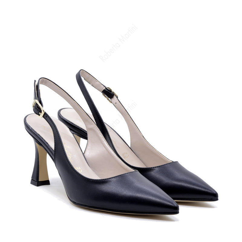 Elsa Slingback Pump with Black Strap