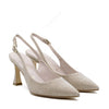 Elsa Slingback Pump with Powder Strap