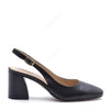 Katia Black Slingback Pump with Strap