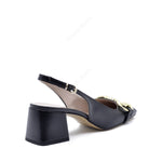 Marty Slingback Pump with Black Strap