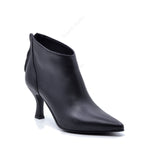 Jade Leather Black Ankle Boot