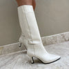 Hanna Cream Leather Boot