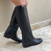 Elodie Boot in Black Leather