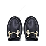 Jessie Moccasin Leather Black