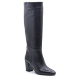 Lorena Black Leather Boot