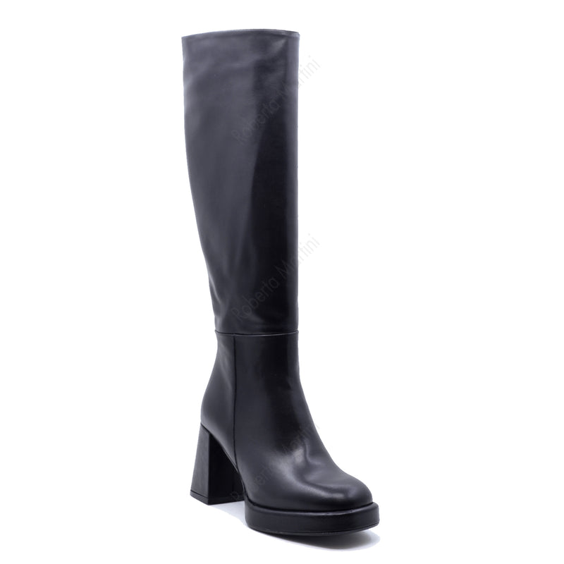 Maggie Boot in Black Leather