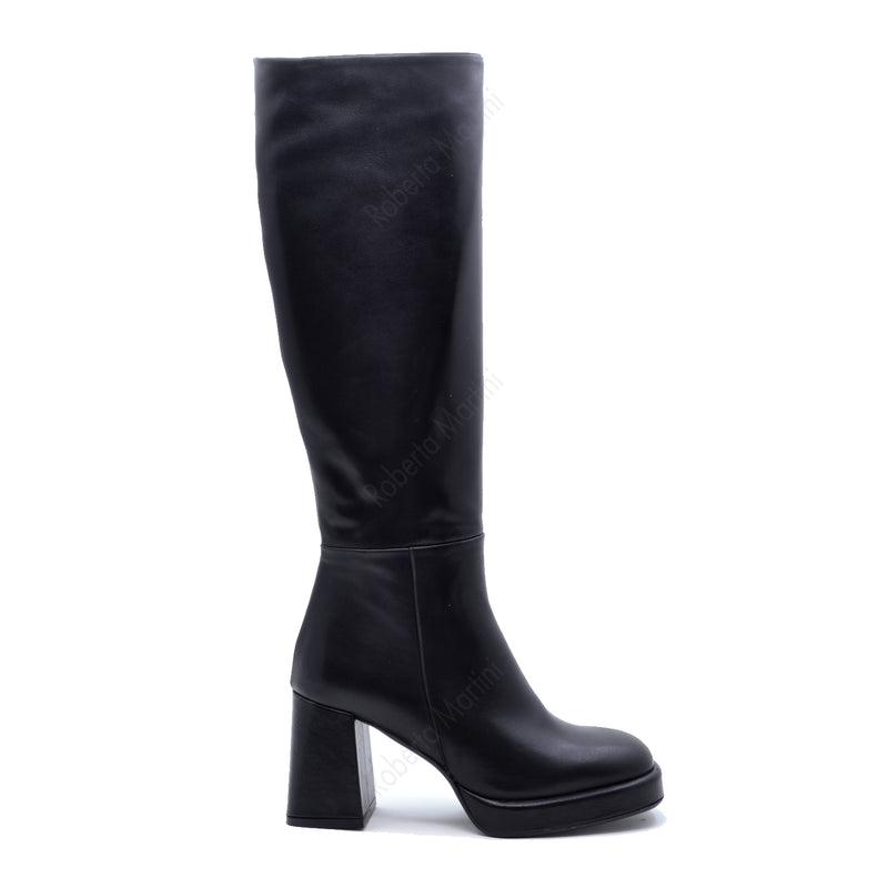 Maggie Boot in Black Leather