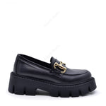 Grace Black Calf Moccasin