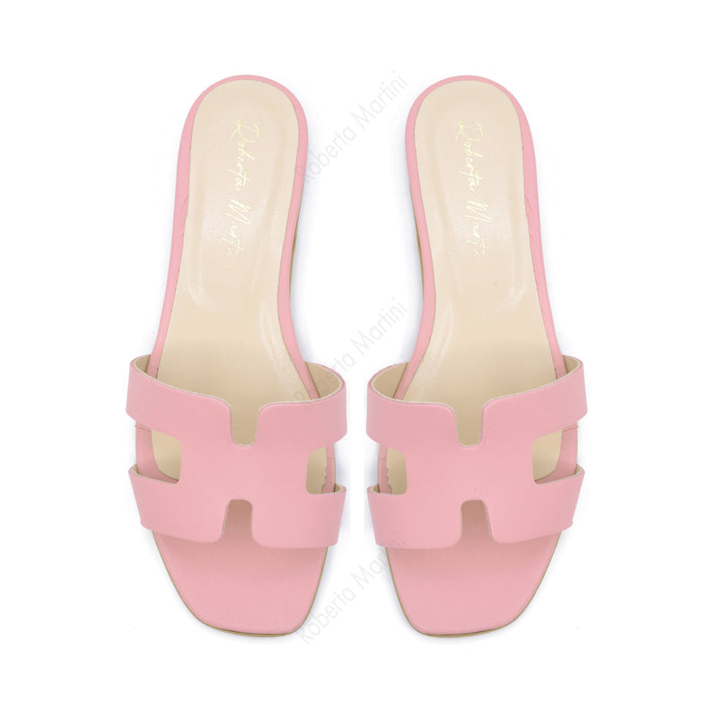 Pink Paris flat sandal