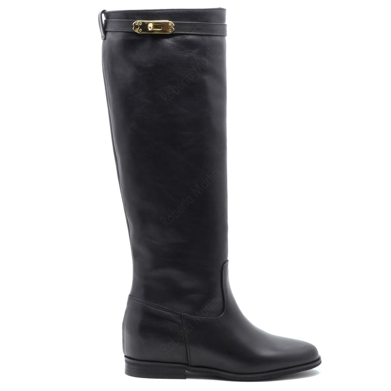 Paris boot Black gold accessory