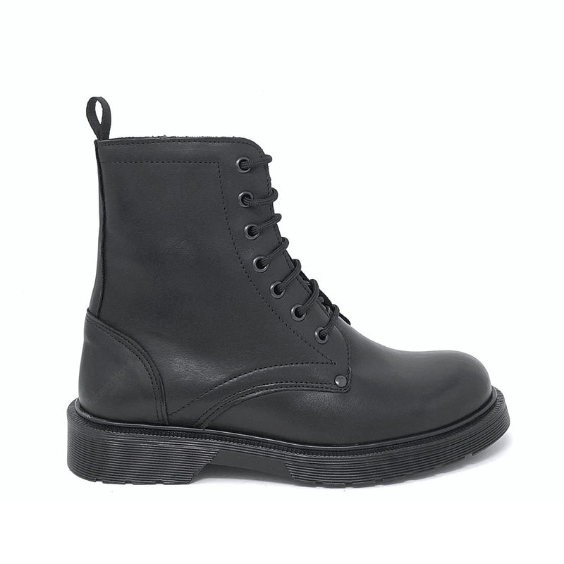 Biker Luna Black Leather Amphibious Boots