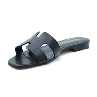 Paris Black flat sandal