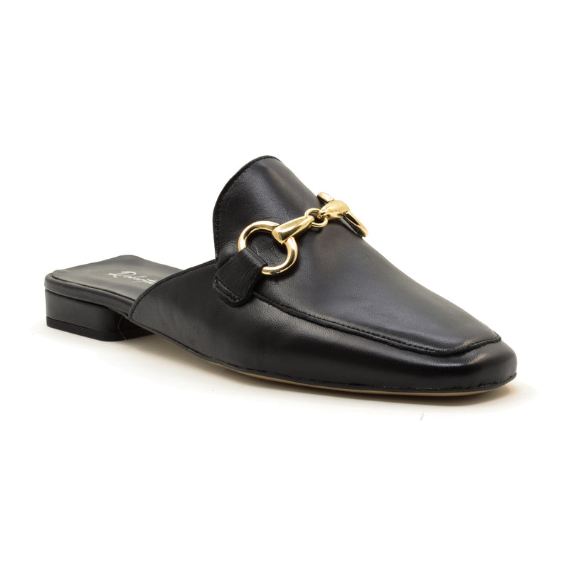 Isabel Black Nappa Mules