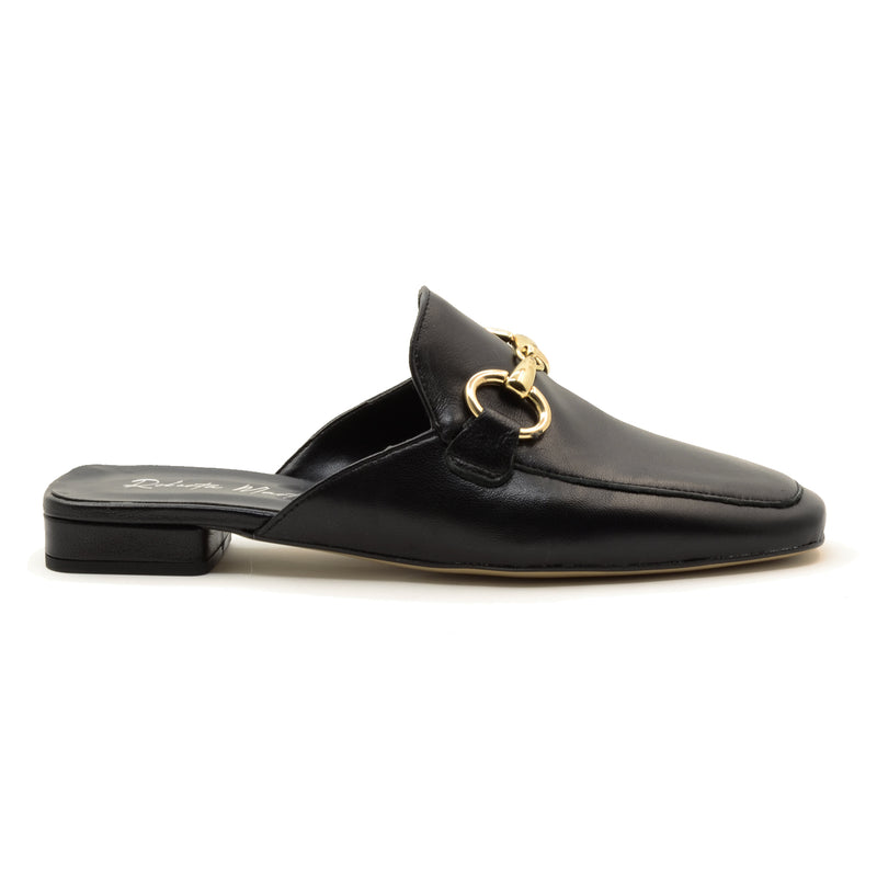 Isabel Black Nappa Mules