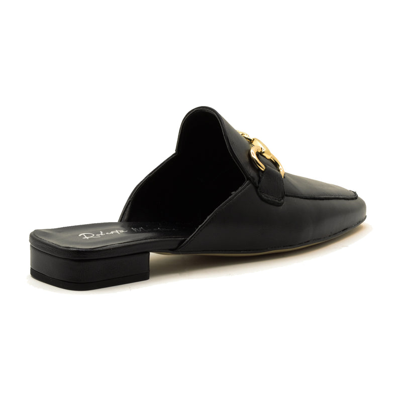 Isabel Black Nappa Mules