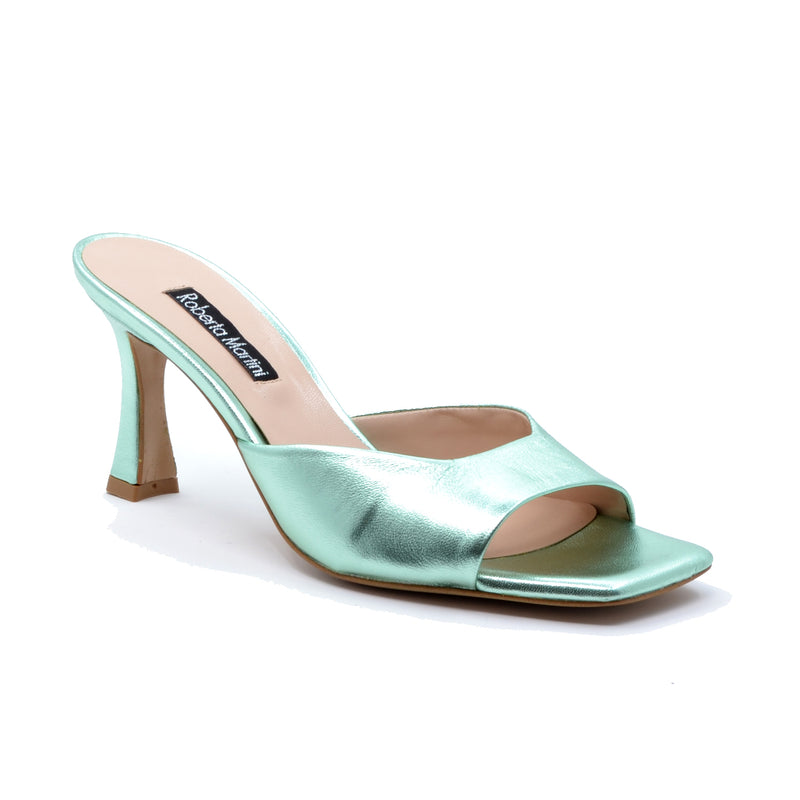 Mule Ibiza Nappa Aquamarine