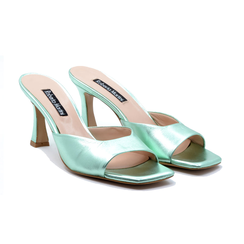 Mule Ibiza Nappa Aquamarine