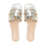 Paris Gold flat sandal