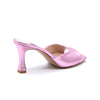 Mule Ibiza Nappa Pink Metal