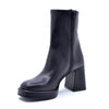 Maggie Ankle Boot in Black Leather