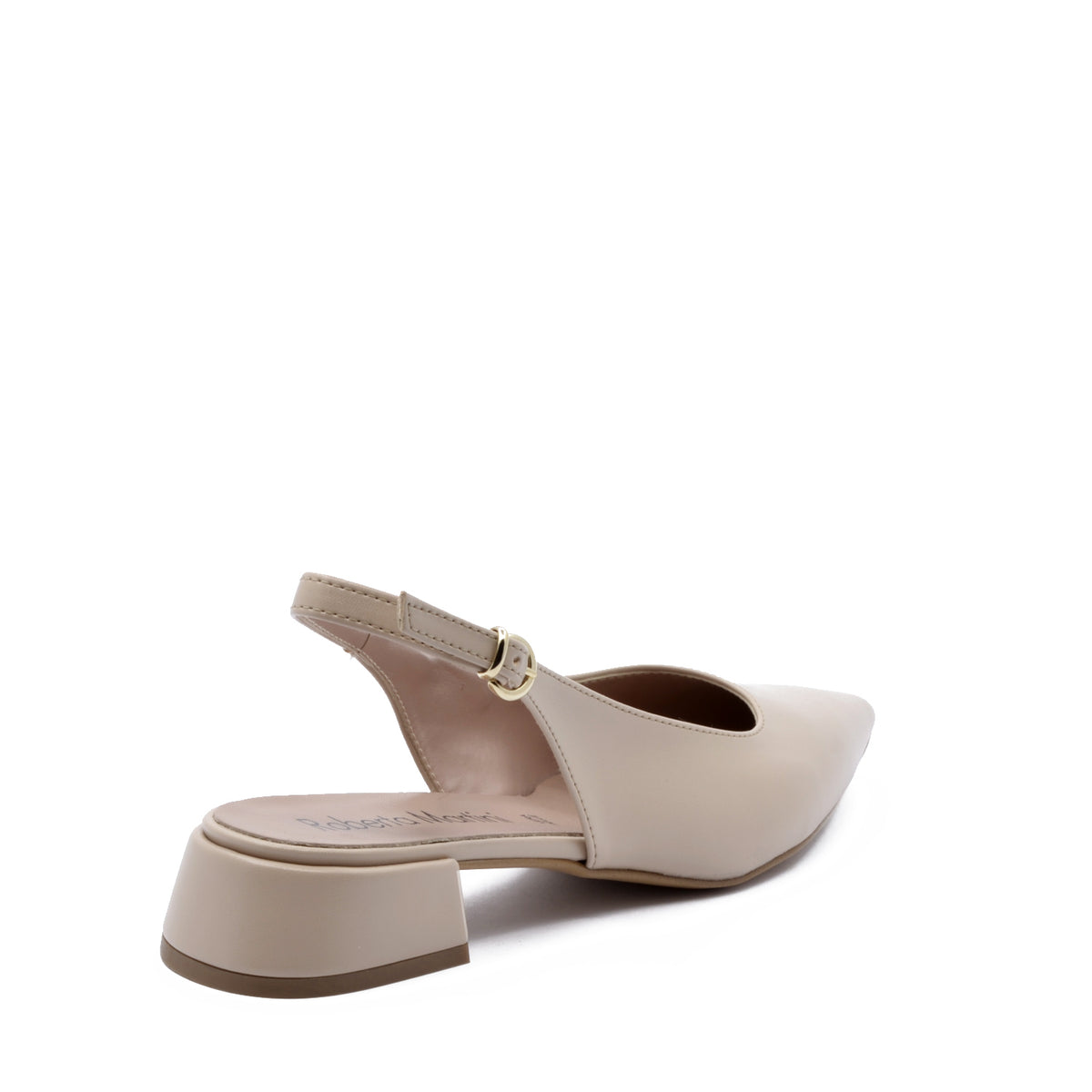 Alice Décolleté Ballerina with Beige Strap