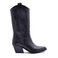 Texan Boot Jenny Leather Black