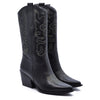 Jenny Texan Boot with Black Leather Embroidery - PERMANENT