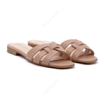 York Beige flat sandal