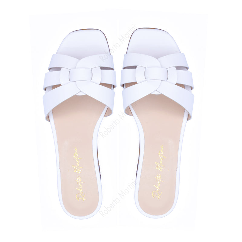 White York flat sandal